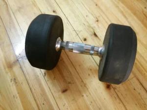 Quality rubber coated dumbbell wholesale