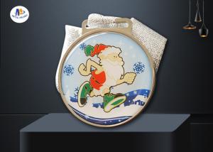 Quality 70*3MM Santa Claus Stock Medals For Christmas wholesale