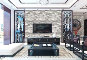 Quality Embossed 3d Brick Wallpaper For Walls , Living Room Brick Design Wallpaper wholesale