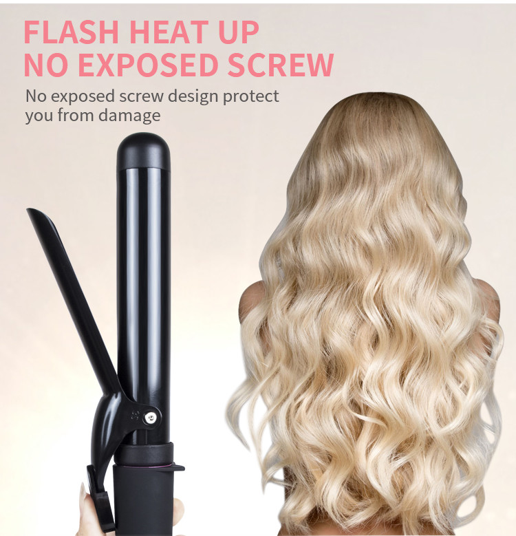 MeStar 240V Professional Hair Curler , Ceramic 1.25 In Curling Wand