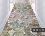 Grass mat 3D can be cut mat door entry corridor corridor stairway long home