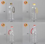 Peanut Oil Plastic Condiment Bottles PET Transparent Plastic Soy Sauce Bottle