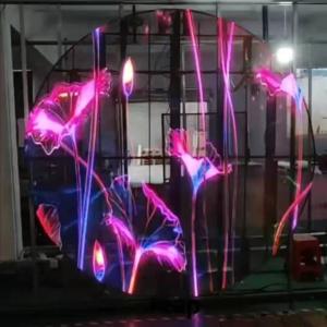 Quality Round P3.97-7.81 LED Video Panel Wall Transparent Full Color Window wholesale