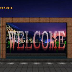 Quality interactive digital water curtain fountain fancy water curtains wholesale
