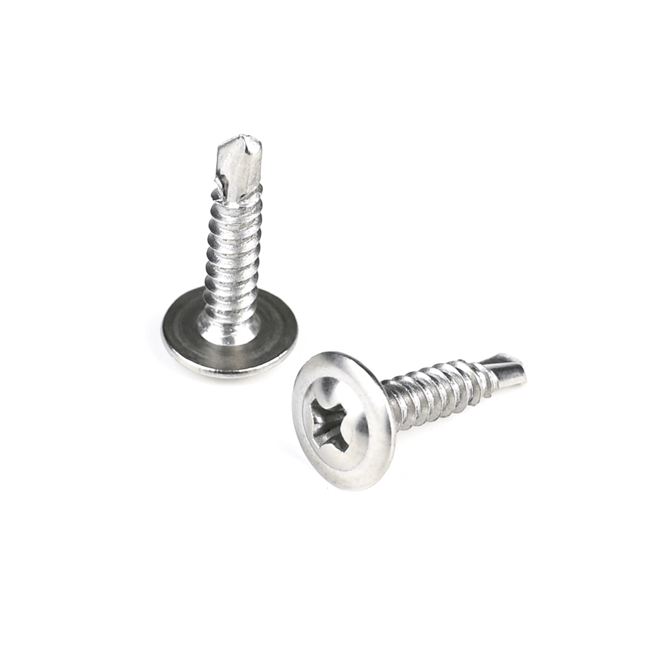 Black Stainless Steel Phillips Wafer Head Self Drilling Screws Tornillos Acero Inoxidable