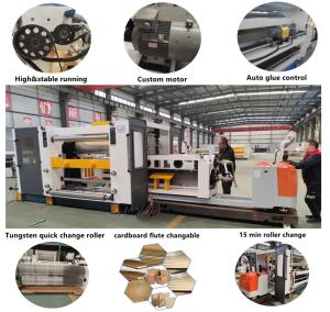 Quality Automatic carton Single Facer Machine 1 Year Warranty wholesale