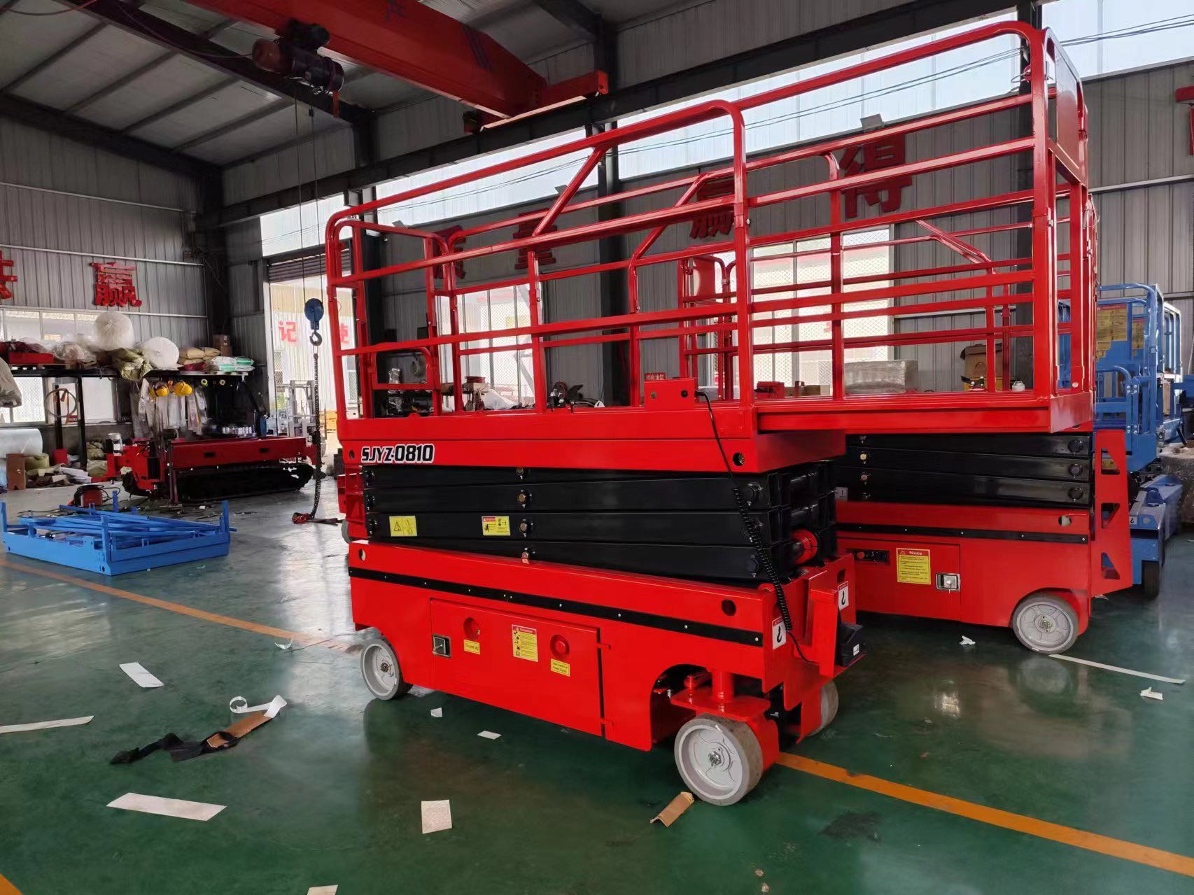 320kg Hydraulic Scissor Lift 8M 10M 11.8M Aerial Work Platform Self Propelled Lift