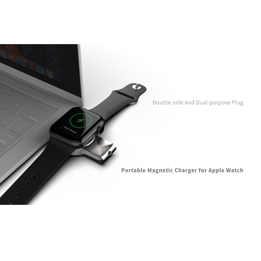5V 0.5A White Apple Watch Wireless Charger With Wireless Magnetic Connection