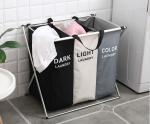 White Kids Baby Cotton Canvas Fabric Storage Bin Dirty Cloth Toys Collecting