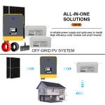 10KW Solar Energy System Hybrid Home Solar System With GEL Battery And Pure Sine