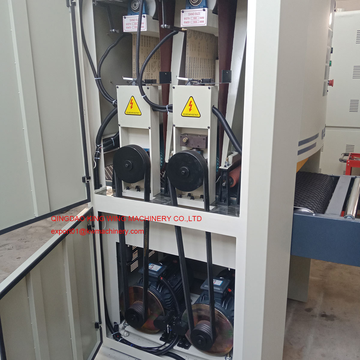 RPS1000-R-R wide belt sander lacquer sanding machine for UV line