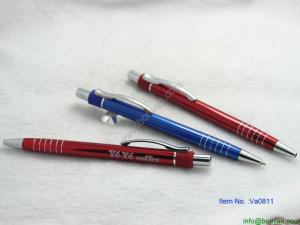 Quality aluminum Fashionable Retractable Rubber Grip Pen For Promotional for gift use wholesale