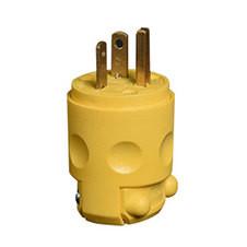 China Yellow General U38/3P U35/2S Male Electric Plug Socket on sale