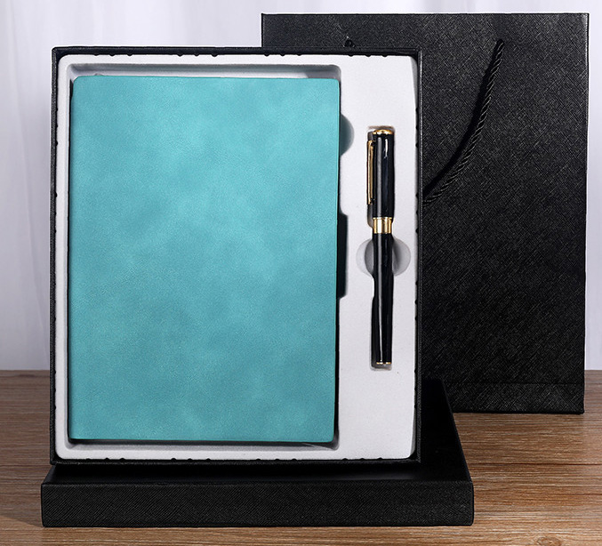 Business Gift Box A5 Thickened Soft Leather Notebook with Customized Logo Notepad