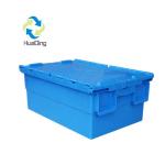 Plastic nesting moving box container round trip tote for storage made by virgin