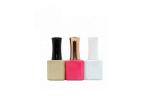 Square Empty Glass Nail Polish Bottles 13ml Screen Printing Surface Handling
