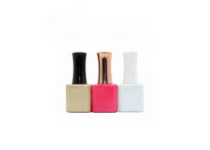 Quality Empty Gel Polish Bottle 13ml Square With Brushes And Caps Color Can Customize wholesale