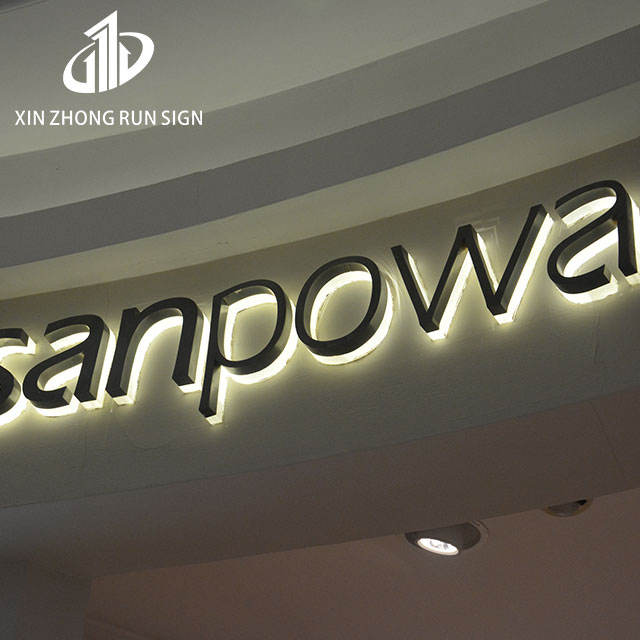 Wholesale Design Back Lighting Alphabet Letter Gold Signage Business Signs Outdoor Store Sign 3D LED Sign