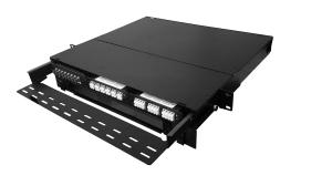 Quality 3 Module 1U 72 Port OM4 LC SC MTP MPO Fiber Patch Panel wholesale