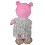 Unwashable Cute Plush Dolls Musical Hippo Design Embroidery Logo 12 Inch