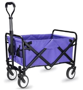 Quality Easy Carrier Foldable Wagon Cart Gardening Convenient 4 Wheel Folding Wagon wholesale