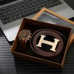 OEM Wallet And Watch Set For Him Alloy And Leather Material Multiapplication