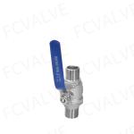 Industrial Usage Stainless Steel DN15-DN50 2PC Male Thread Ball Valve for Water