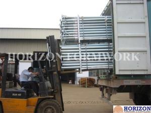 Quality Telescopic Length Scaffolding Steel Prop , Adjustable Steel Builders Prop 30KN wholesale