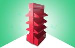 Four Shelve POP Cardboard Display , recycled cardboard retail displays