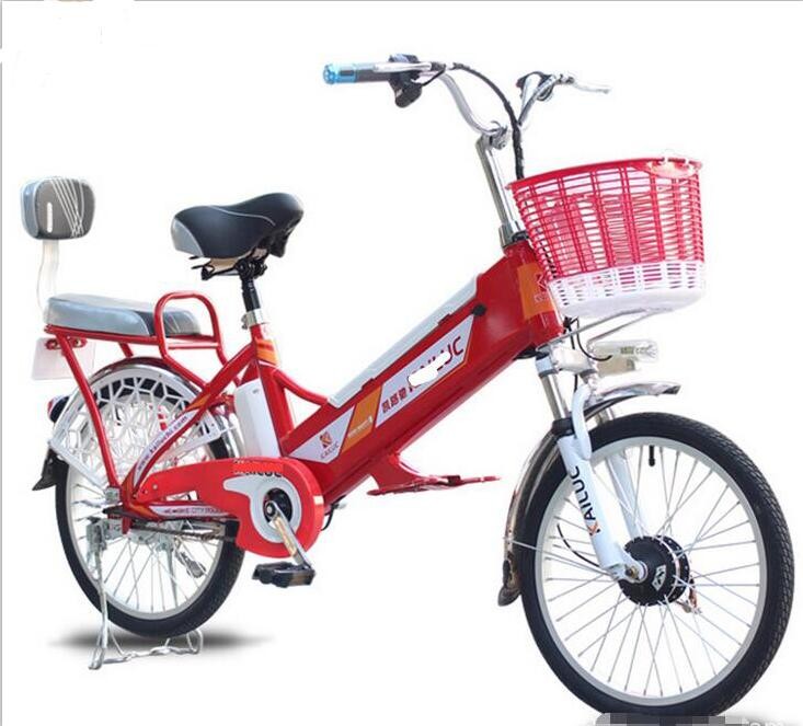Lithium Battery Powered 240W 48V 24 Inch Wheel Electric Bike