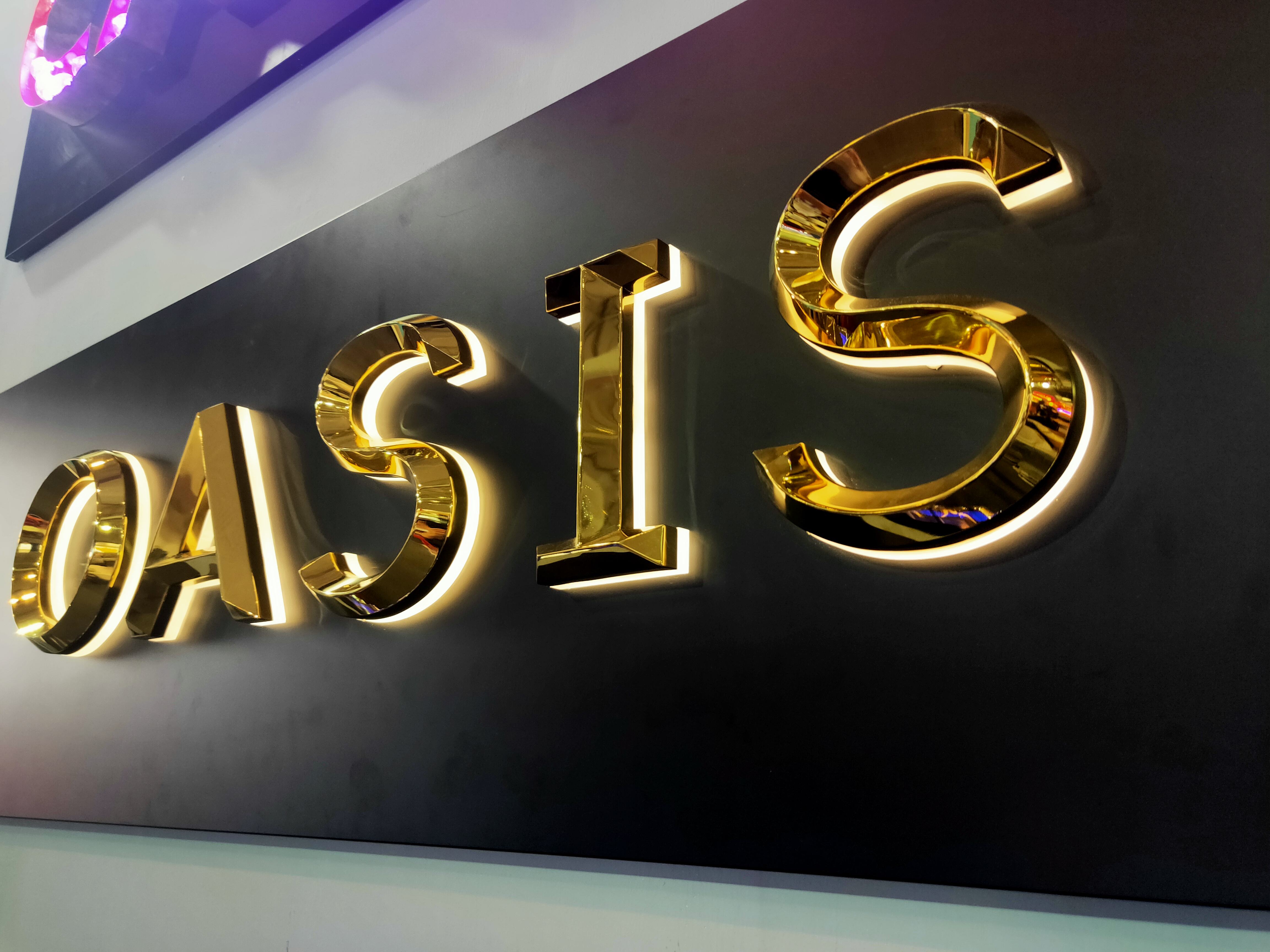 3d Acrylic And Stainless Steel Channel Letter Sign Custom Led Letter Sign Backlit Channel Letter Sign