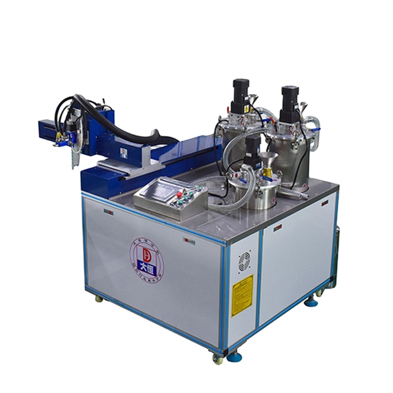 PLC Control Electric Driven Vacuum Pressure Potting Machine For Two Component Electronics