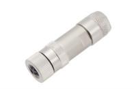 Quality Industrial Grade M8 Straight Female Metal Plug with Screw Terminal IP67 wholesale