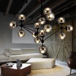 5,10,15,21 head bulbs DNA bubble glass ball pendant light magic bean pendant