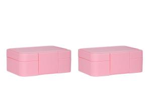 Quality 100g Pink Color Square Shape Fragrance Cream Box Cosmetic Container Skin Care Packaging UKDS12 wholesale