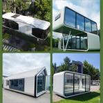 Popular 40ft Outdoor Modern Prefab House Villa Mobile Working Office Pod Apple