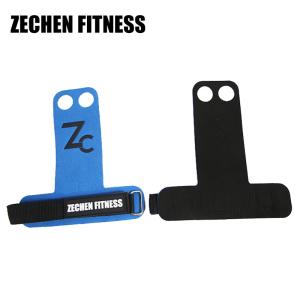 Quality 2 Holes Crossfit Pull Up Bar Hand Protection Leather Hand Wod Nation Grips wholesale