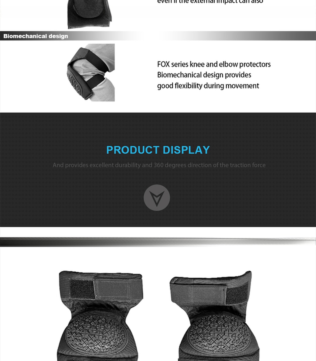 Hard Shell TPR Knee Elbow Pads for Design and Protection Function Basic Protection