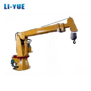Quality Hydraulic Marine Offshore Crane 2Tons Fixed Boom Type for Ship Decking Machine on Ship wholesale