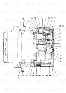 Quality E120B Catalog 099-4141 Heavy Duty Steel Excavator Final Drive Motor wholesale