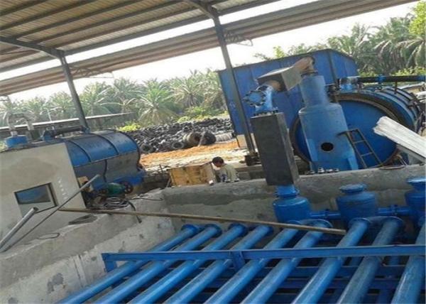 High Oil Yield Waste Tyre Rubber Pyrolysis To Diesel Fuel Oil Plant Waste Tire