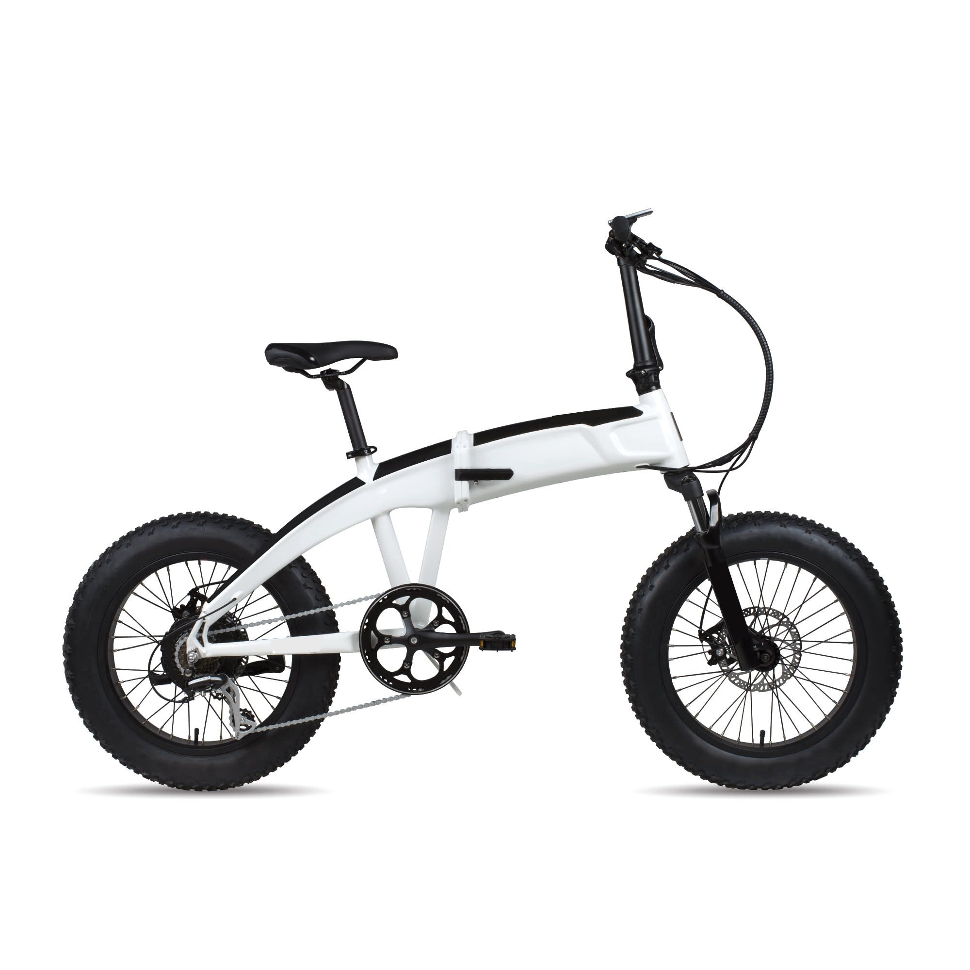 20in Electric Fat Folding Bike with 10.4 AH Battery Capacity and Aluminum Alloy Frame