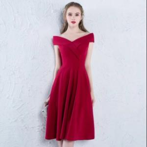 Quality 100% Pure Tencel Cotton Fabric 210gsm Red Lyocell Midi Dress wholesale