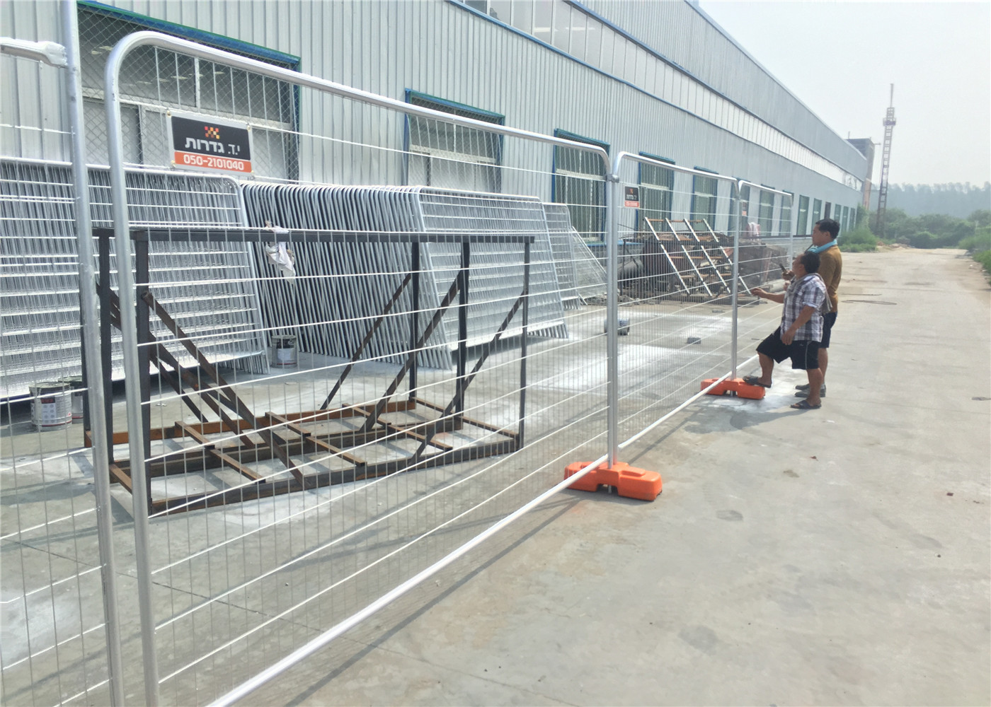Portable Construction Fence , Construction Safety Fence Removable Various Colors