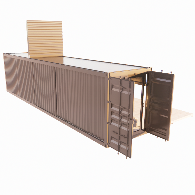 Wall 50/75/100mm Wave Sandwich Panel Portable House Mobile Homes Prefabricated Shipping Container Bar Aluminum Alloy Windows