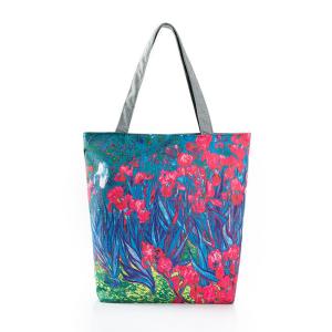 Quality Digital painting flowers calico shoulder portable handbag shoulder bag wholesale