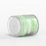 Customized Empty PET Material Refillable Airless Cosmetic Jar With Inner