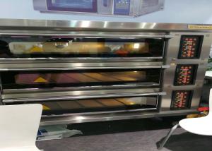 Quality Stone Gas Bakery Deck Oven Temperature Control Outsize 1655x770x2300mm wholesale