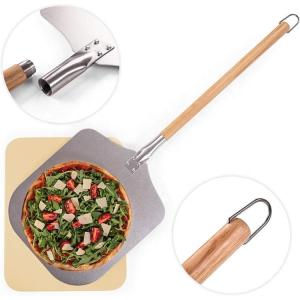Quality Pizza Tools Wooden Aluminum Detached Pizza Peel Detachable Pizza Shovel wholesale