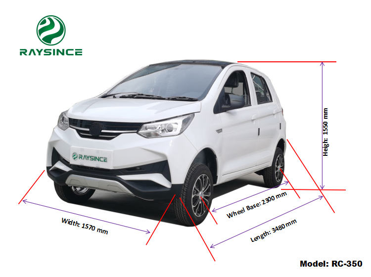 Factory directly supply electric car lithium battery car new style 5 doors 4 seats electric vehicle with solar panel